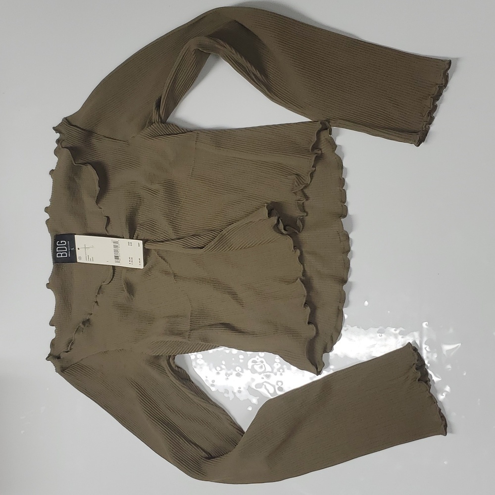 BDG Urban Outfitters Seamless Elise Womens Long Sleeve Top - Picture 5 of 7